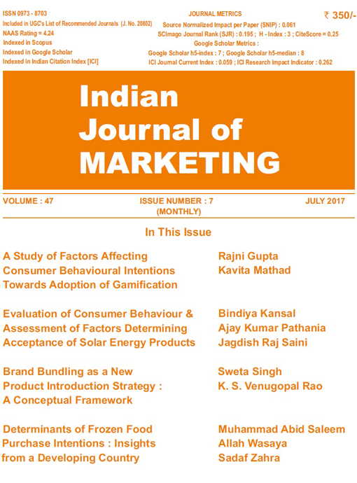 Indian Journal of Marketing July